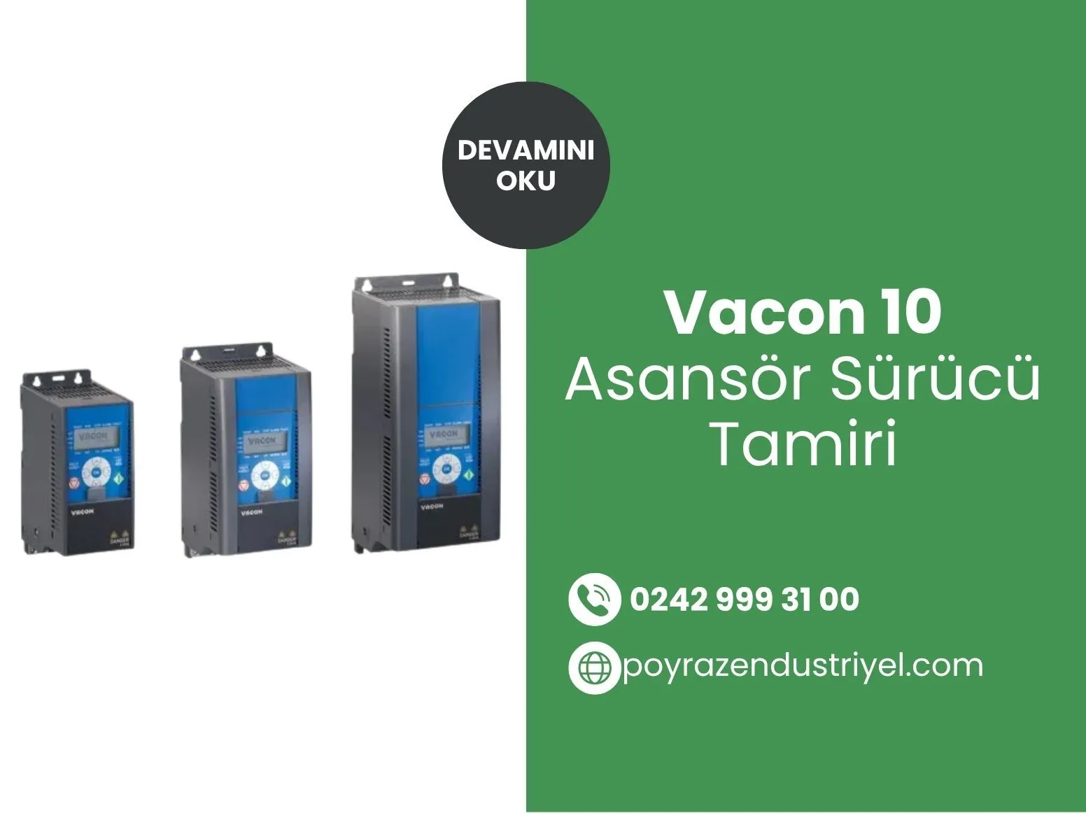 Vacon 10 Asansör Sürücü Tamiri